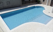 pavimento in palladiana marmo esterno piscina in travertino